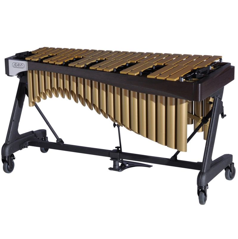 Vibrafon Adams Artist Alpha VAWA40G-43, 4 Octaves, C3-C7, 57-38mm Bars, w/Motor, Gold, Apex Frame, 43 Espresso/Satin Gold