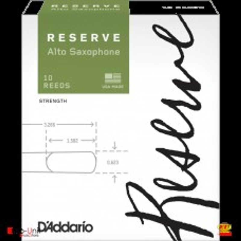 Rico Reserve D'addario Altsaksofon Eb rør / fliser, eske 10 stk
