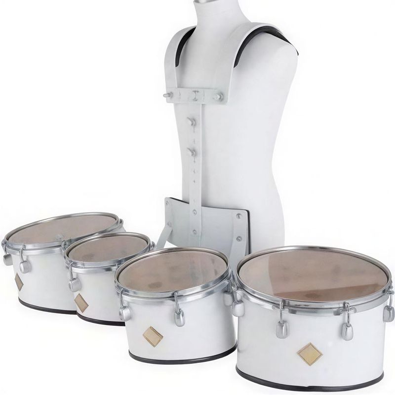 Dixon PMTCL41-WT. Dixon Marching Tenor Sett 8,10,12,13″ m/ Bærebøyle