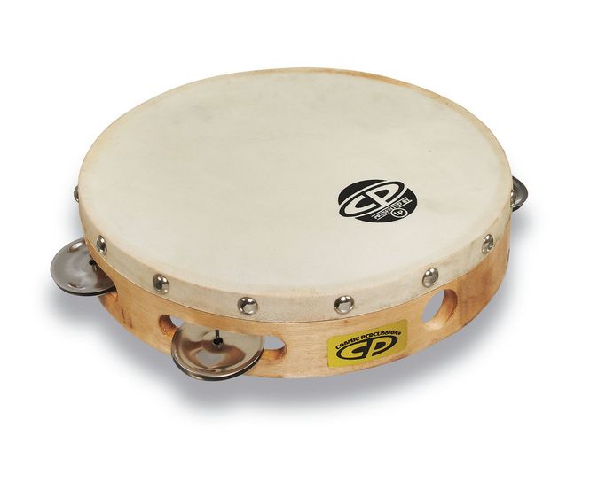 Hovedbilde Latin Percussion Tamburin CP378 i Tre m/ skinn