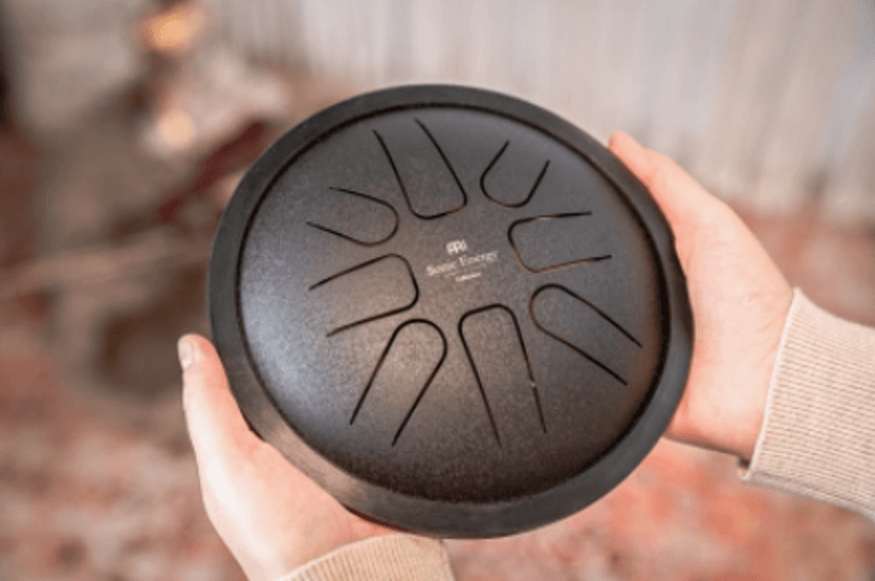 Meinl SSTD1BK. Sonic Energy Small Steel Tongue Drum, F-Minor. Svart