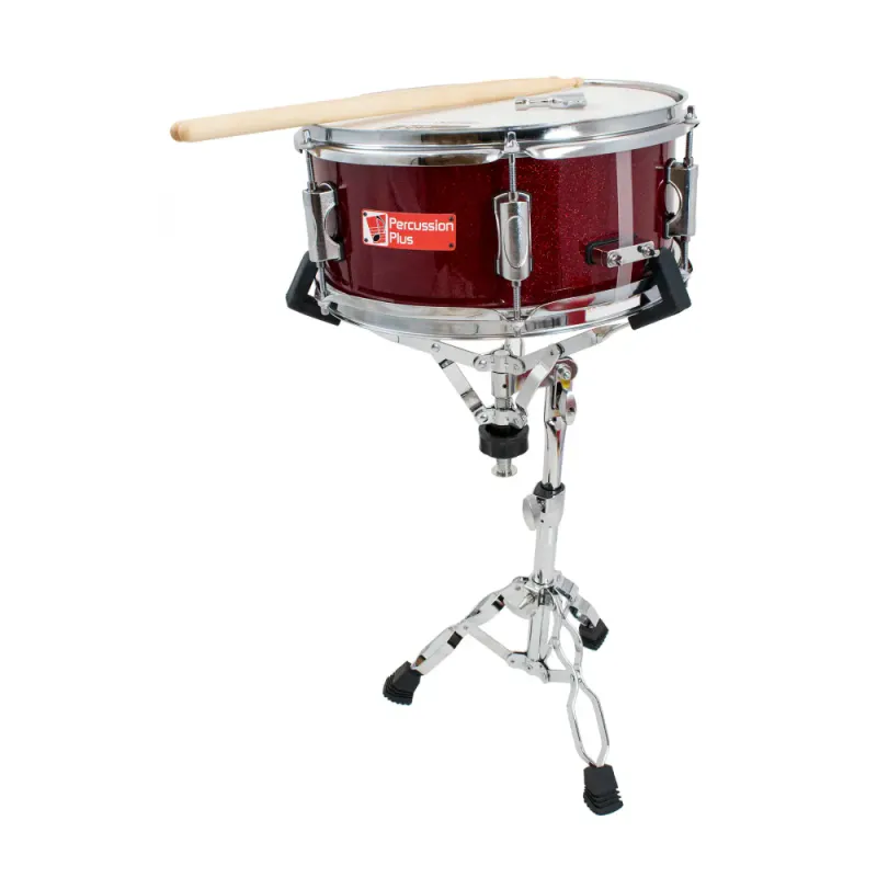 Percussion Plus Junior skarptromme med trommestikker og stativ