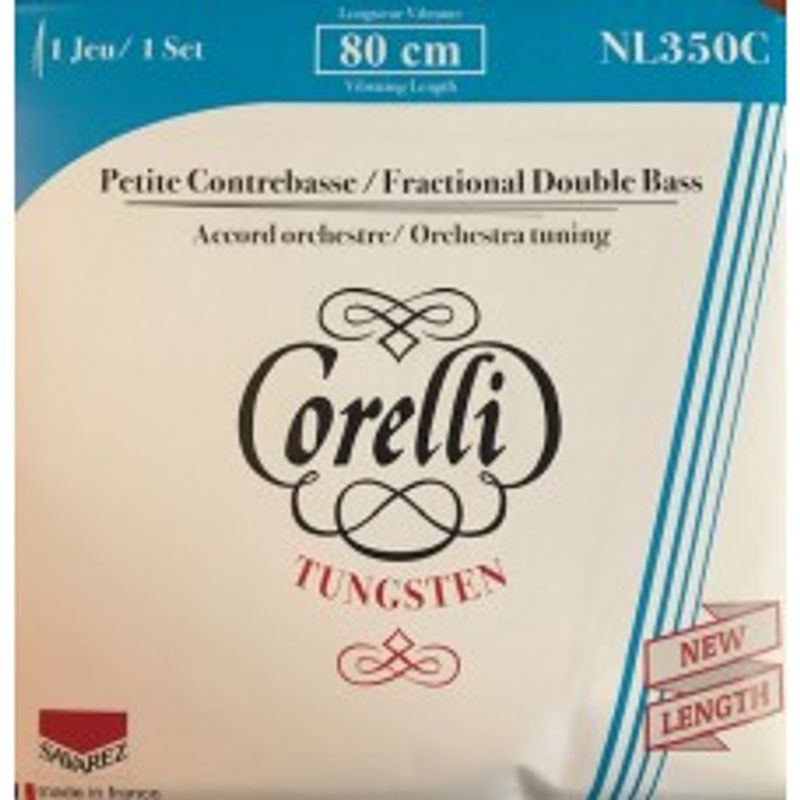 Savarez Corelli Kontrabass Strenger SETT. Små Størrelser, Tungsten
