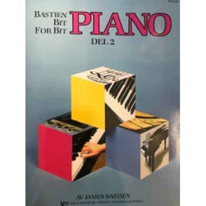 Hovedbilde Piano. Del 2. Bastien Bit for Bit