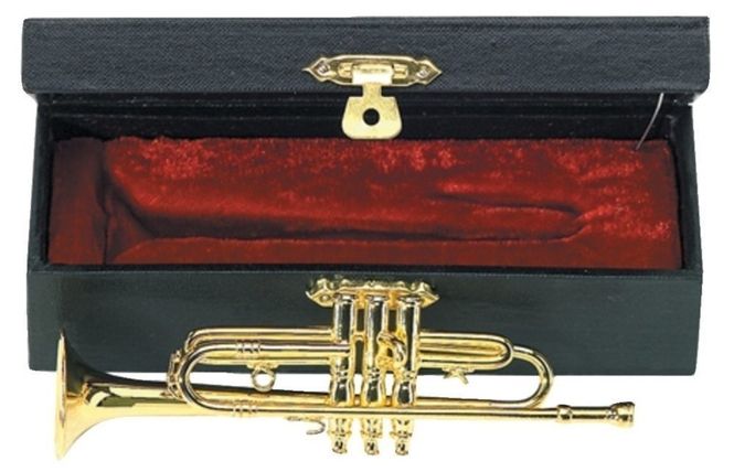 Hovedbilde GEWA 980.590. Miniatyr Trompet i Messing med ...