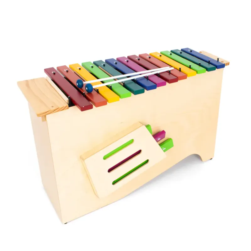 Percussion Plus Harmony Bass Xylofon med Fargestaver