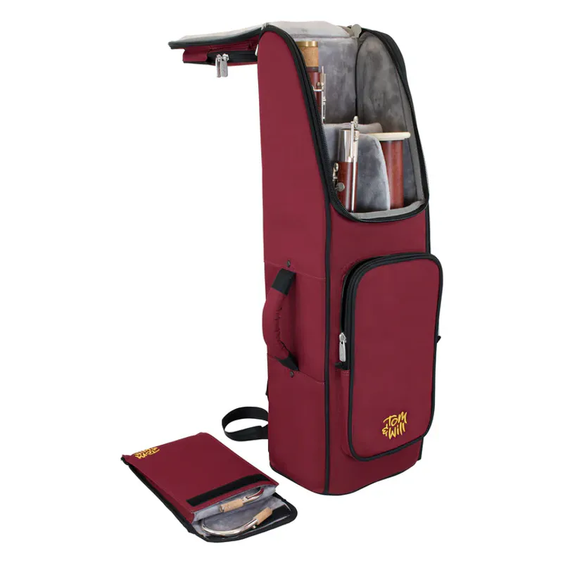 Tom & Will fagott gigbag ~ Burgunder med grått interiør