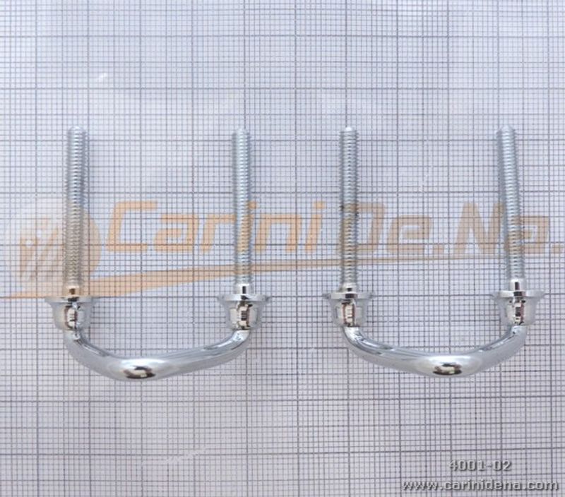 Carini Skulderstroppholder med innvendig jerntråd 17 mm (uten aksler 26 mm) - Krom